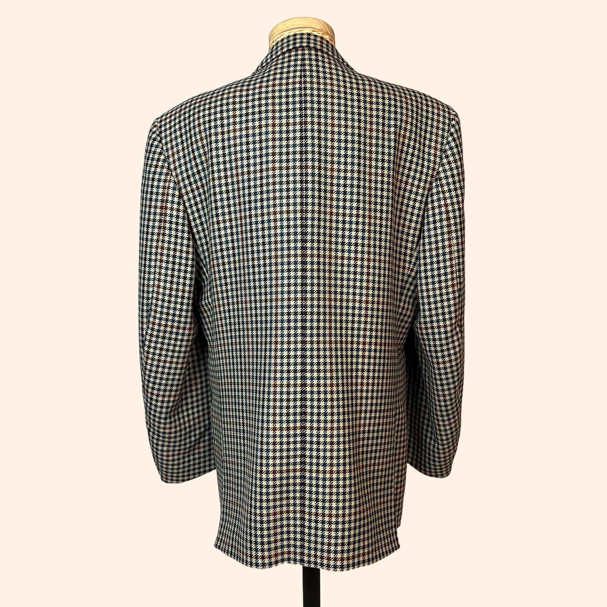 blazer vintage motifs écossais