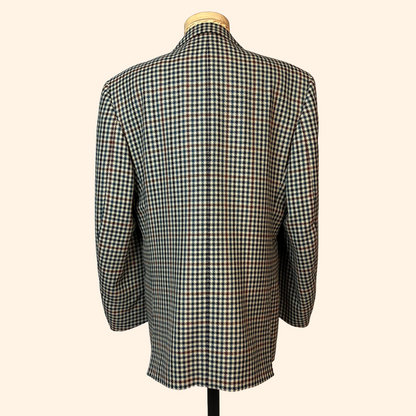 blazer vintage motifs écossais
