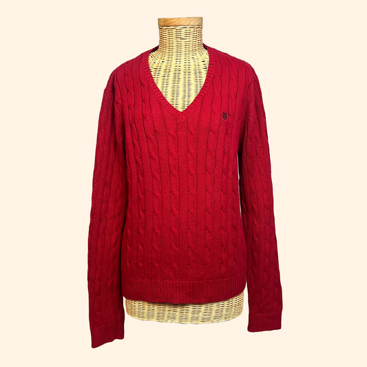 Pull femme Chaps rouge