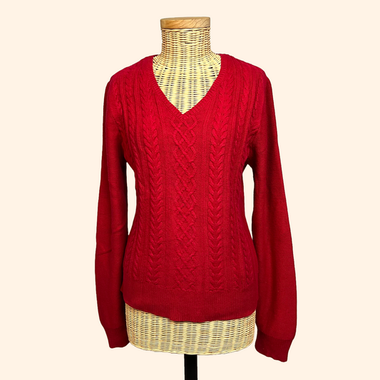 Pull femme Chaps rouge