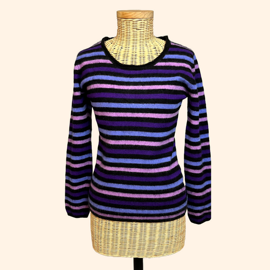 Pull femme Jodphur en cachemire violet