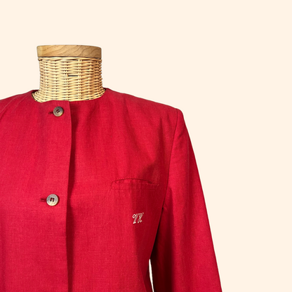 Veste femme rouge seconde main