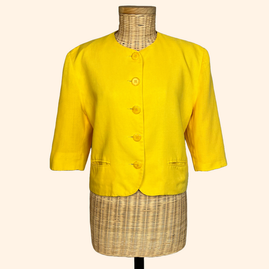 Veste Boléro Jaune Femme Avant-Scène