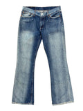 Jean femme Levi's 529 bleu clair coupe bootcut W30 L32, denim 100% coton vintage Y2K, vue de face