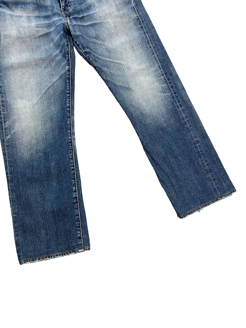 Détail patine jean Levi's 514 Made in Japan vintage - Agate Colors Store