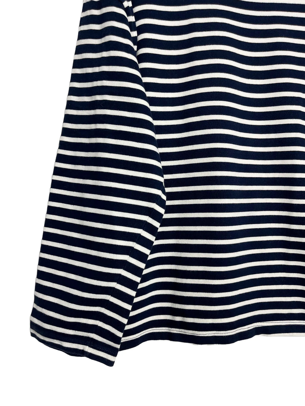 Détail étiquette Dalmard Marine sur marinière homme bleu marine taille XL