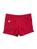 Short vintage Vuarnet homme rouge toile été - Agate Colors Store